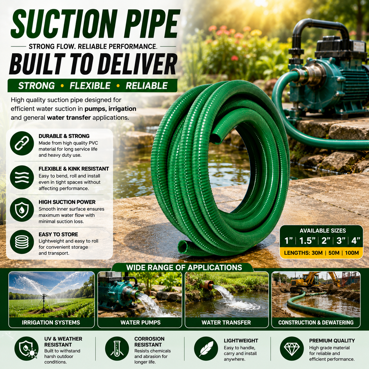 4 inch green suction pipe Kenya
4 inch green suction pipe Kenya
