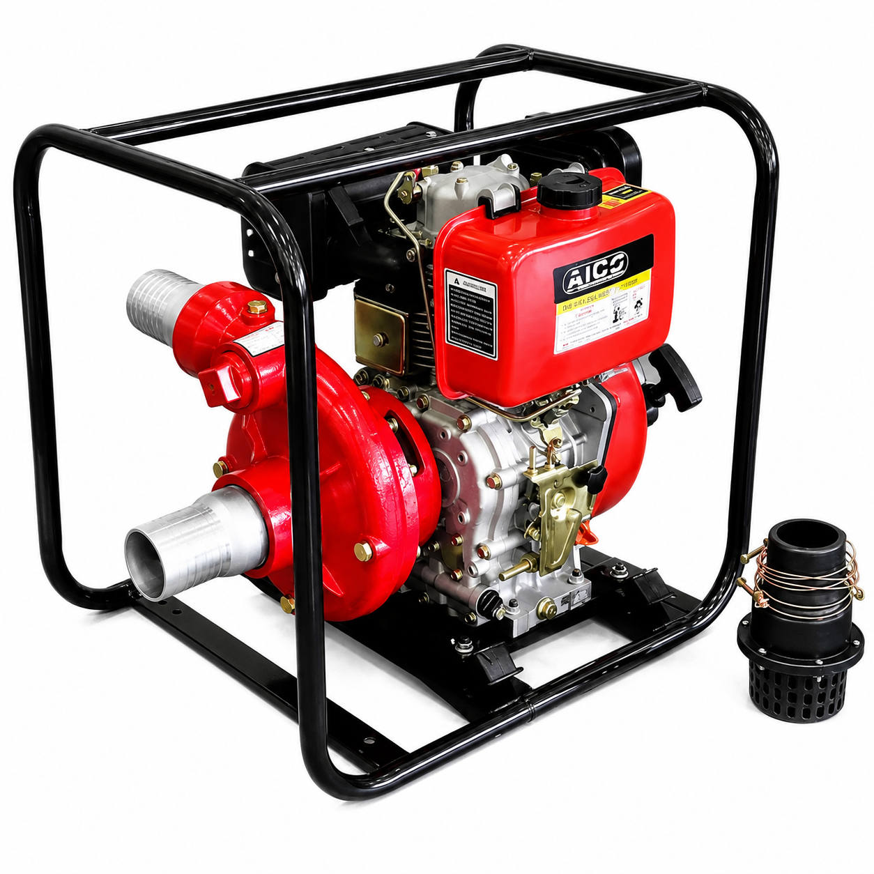 3" 14HP Aico Japan Diesel Water Pump – Rope Start, 110m Head, 65,000L/Hr High Pressure Beast