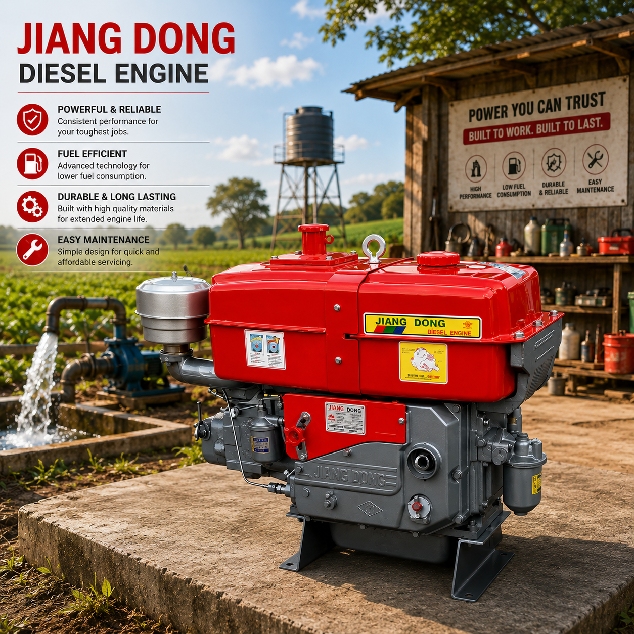 Water-cooled diesel engine Kenya Water-cooled diesel engine Kenya