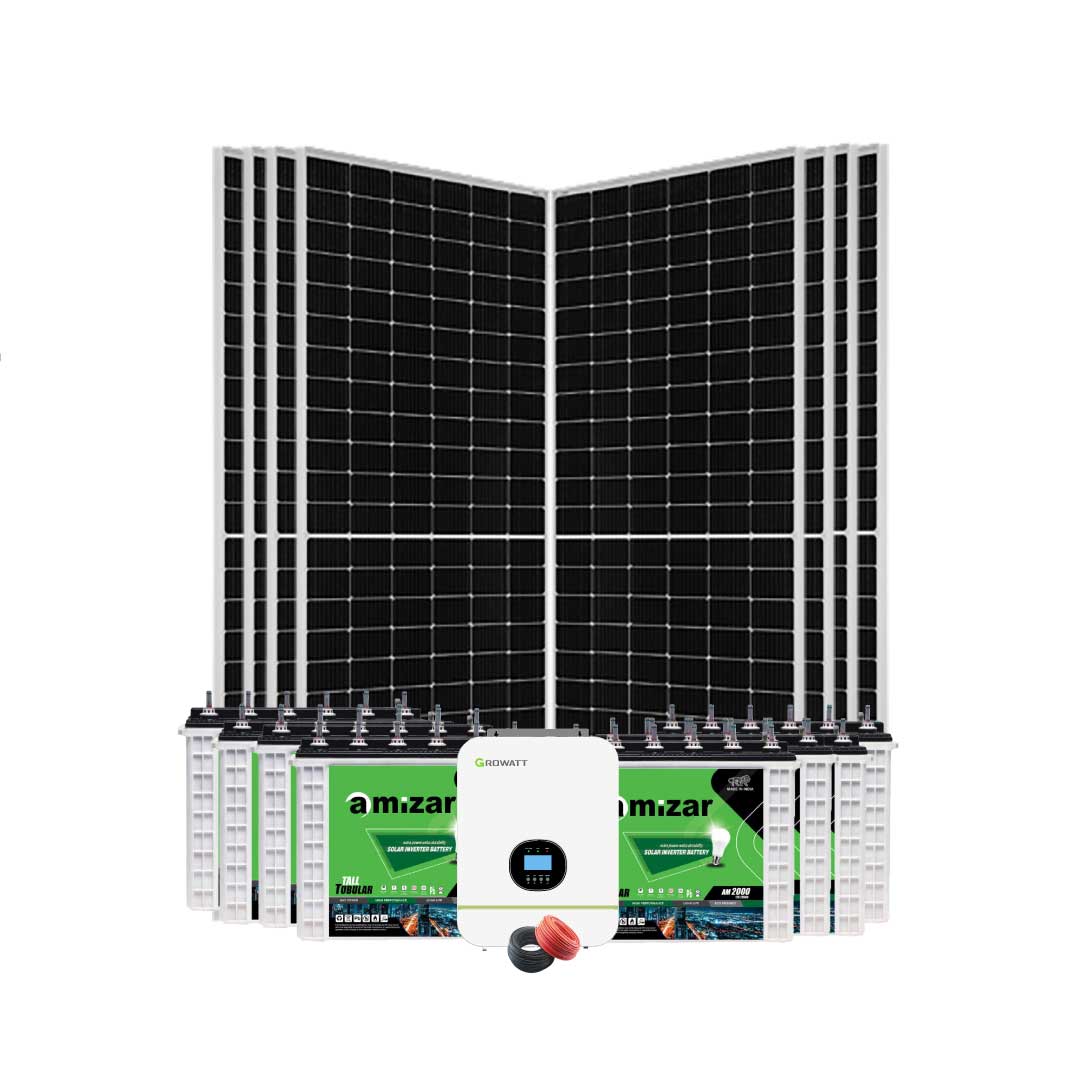 5kW Growatt Amizar 220Ah Acid Solar Kit – 8×580W Panels