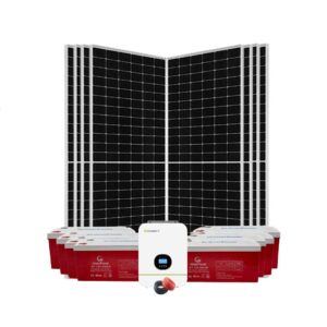 5kW Growatt GreenPower 200Ah GEL Solar Kit – 8×580W Panels