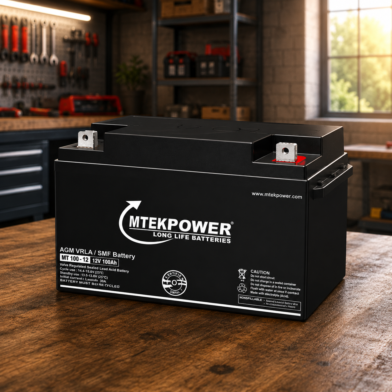 Microtek India 100Ah 12V Sealed Solar Battery – Durable & Maintenance-Free - Image 2