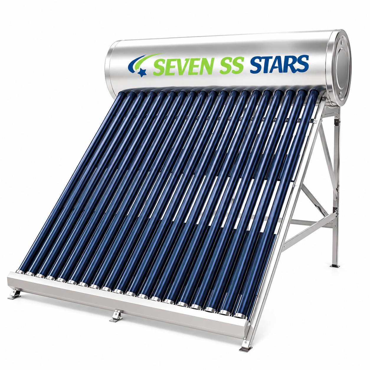 200L Solar Water Heater Stainless Non-Pressurised Seven SS Stars