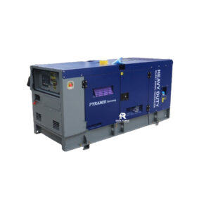 22kVA 3-Phase Pyramid Water-Cooled Silent Diesel Generator with ATS – Blue Heavy Duty Germany Technology