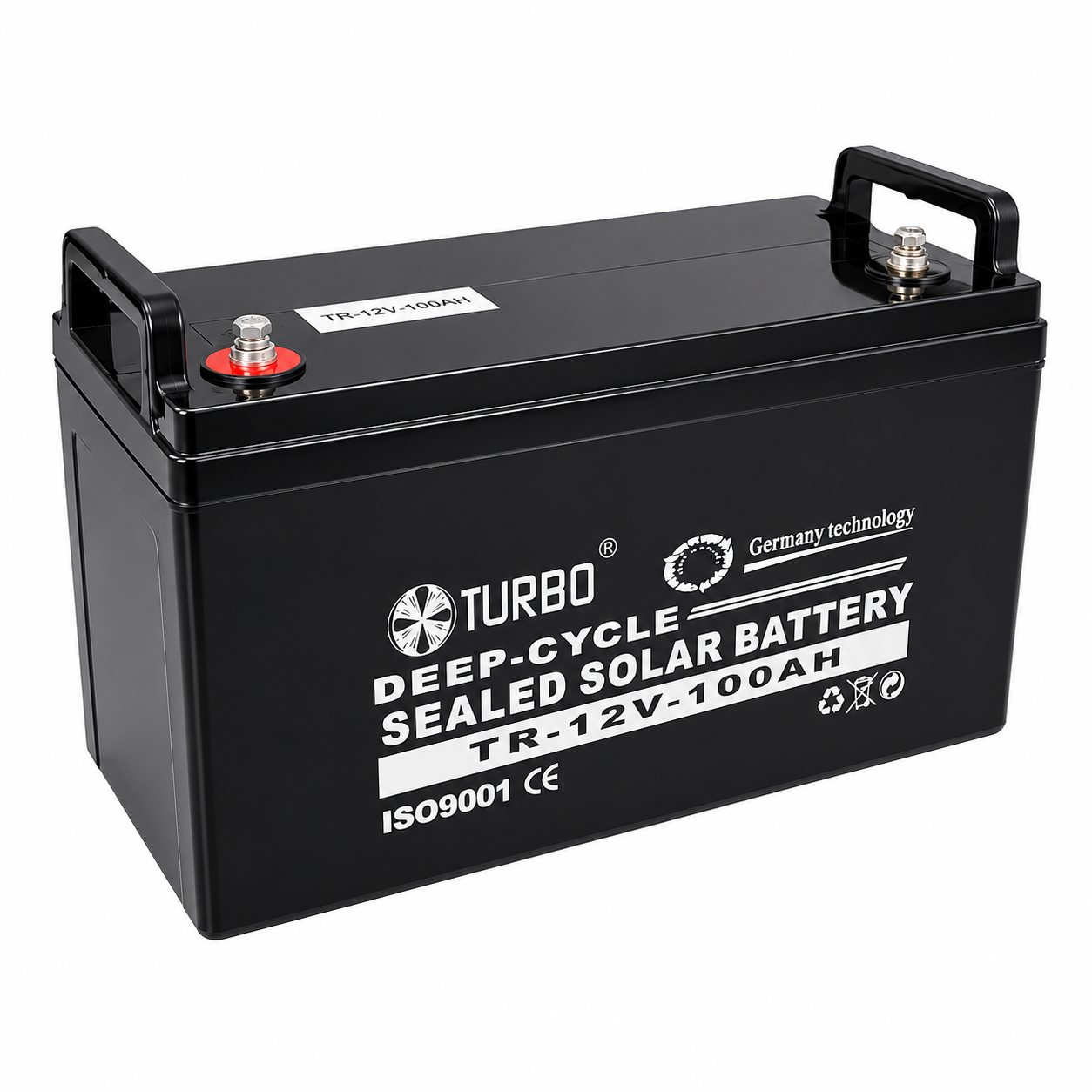 100Ah 12V Turbo Deep Cycle Solar Battery – Model TR100Ah