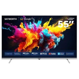 Skyworth 55 Inch 4K QLED TV - 55Q6500G Smart Google 2025 Model, Ultra HD Picture