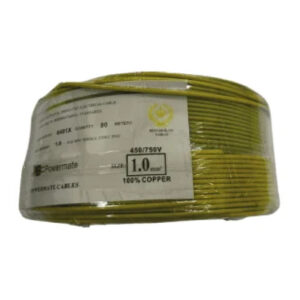 1.0mm Powermate Electric Cable Single Core 90m – Yellow/Green Color