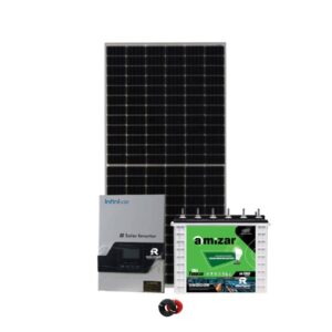 Infinisolar 1.2kW Solar Kit – Amizar Acid Battery Backup Solution