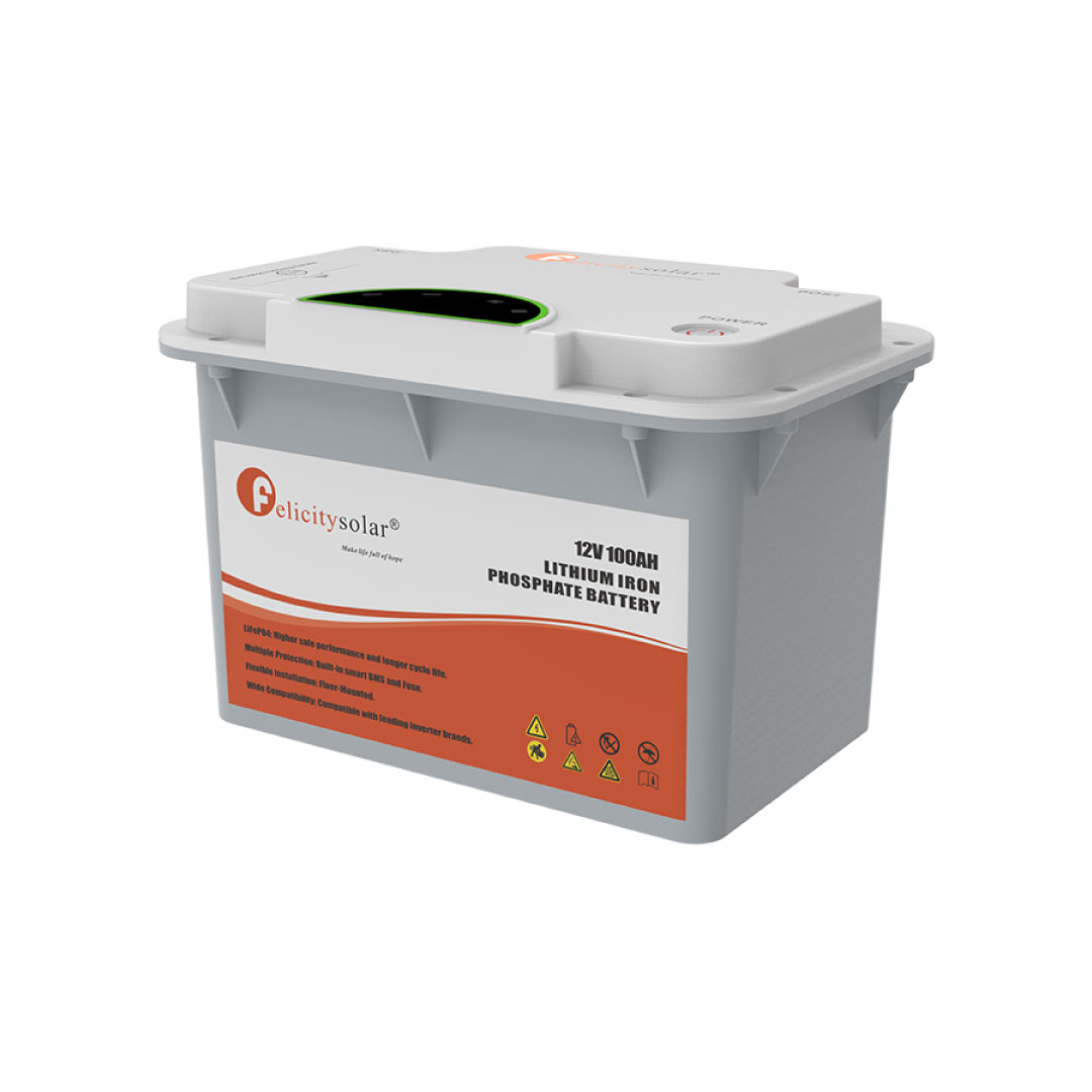 1.28kWh 12V 100Ah Felicity Lithium-Ion Battery – Floor Mounted (FLA12100) - Image 2