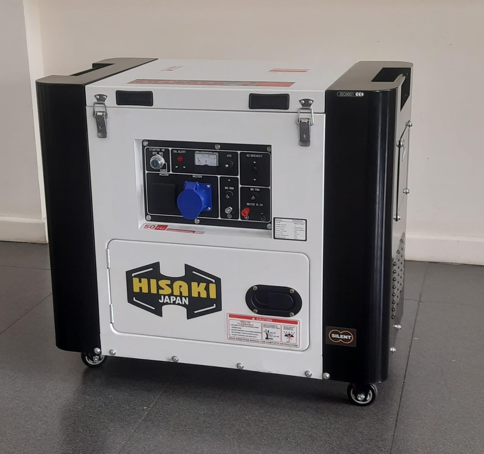 Hisaki Japan HK7000SNA DIESEL Generator CLOSED TYPE Rated Output 8.75kva WITH ATS SINGLE PHASE