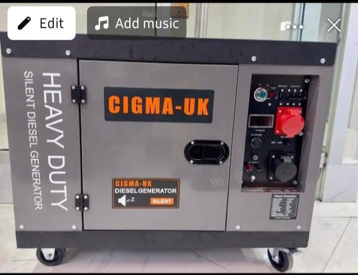 15kVA CIGMA-UK Diesel Silent Inverter Generator – Dual Power, ATS, New Technology