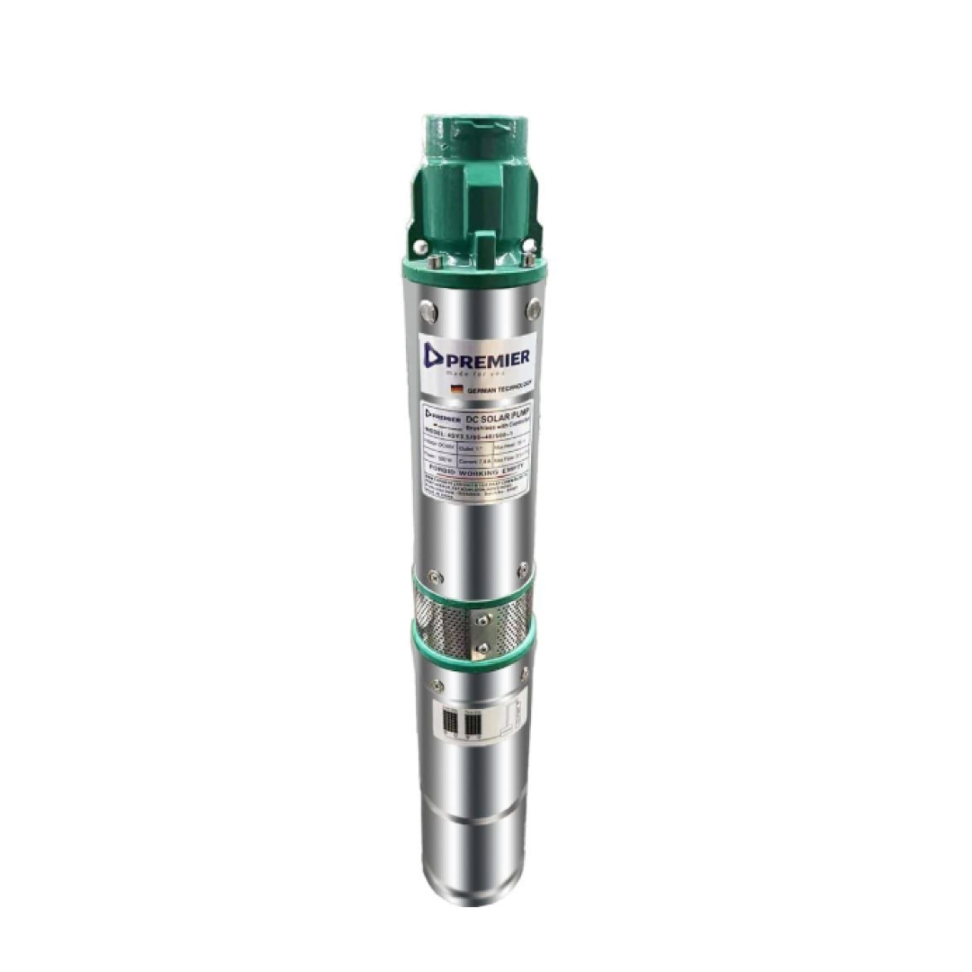 65M Premier 750W DC Solar Submersible Pump – 72V, 1" Outlet, 3.5m³/h Flow