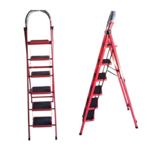 Premier 6-Step Steel Folding Lightweight Multipurpose Ladder