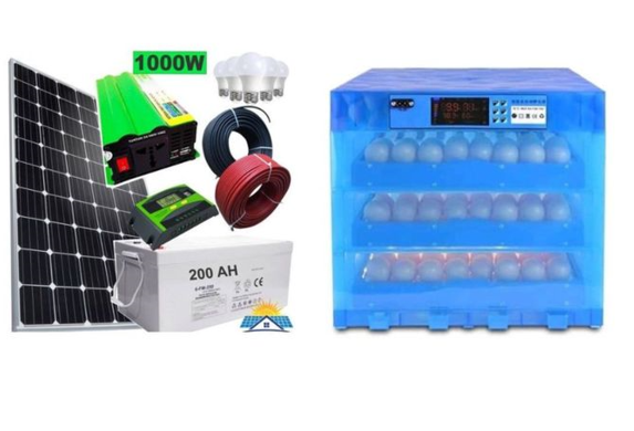 Generic 192Eggs Solar Powered Incubator AC / DC Fully Automatic Eggs Incubator + 200Watts Solar Panel Full Kit