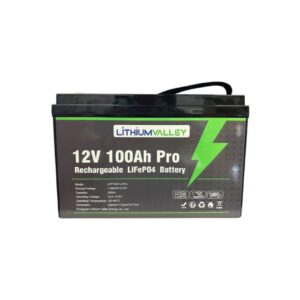 1.28kWh 12.8V 100Ah Lithium Valley LFP100-12 LiFePO4 Lithium Battery