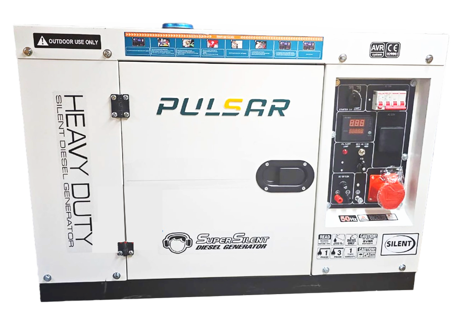 10.5kVA Pulsar Single Phase Diesel Silent Generator - Image 3