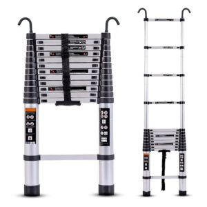 Telescopic Ladder – 5.4m (17.7ft), 150kg Capacity – Toller