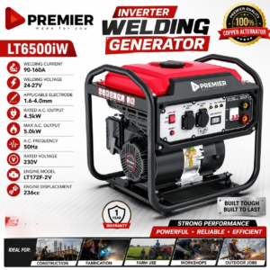 5.0kW Premier LT6500iW Petrol Inverter Welding Generator